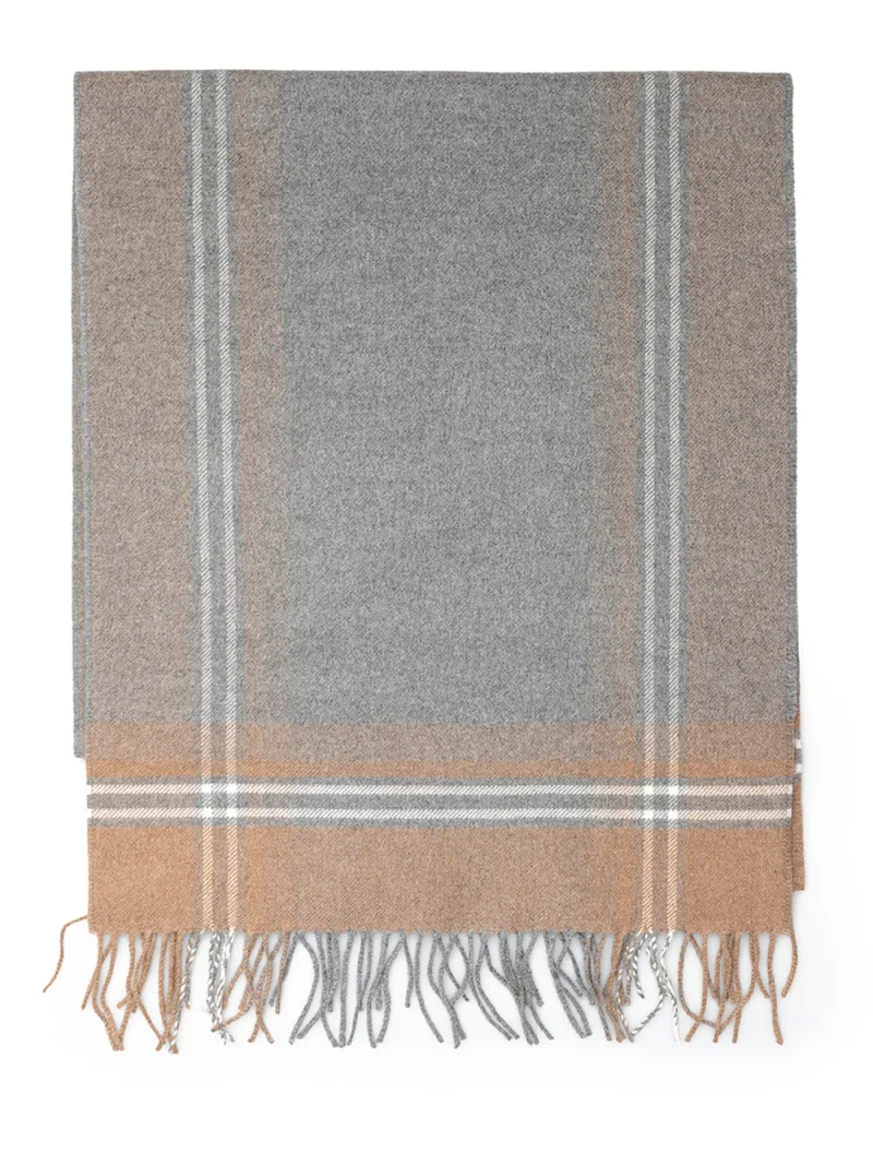 Silk Sjaal Cashmere Effect Tessitura Di Novara